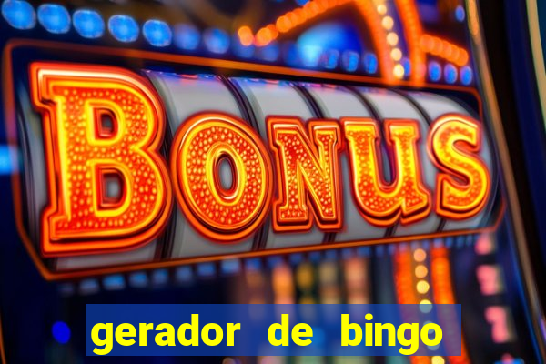 gerador de bingo de palavras